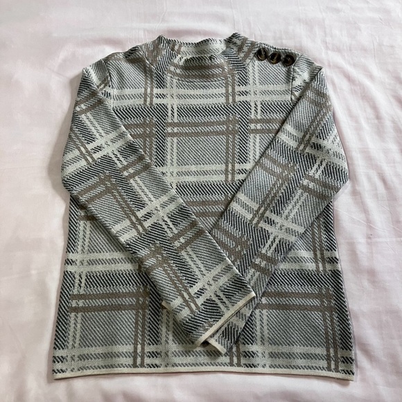 Cleo Checkered Crewneck Sweater - Picture 5 of 6